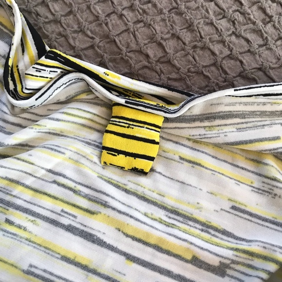 Calvin Klein black, white, grey and yellow sleeveless top NWT - Picture 7 of 9